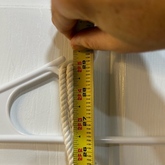 Free People M Blue Work Wearin It Handkerchief Rope Trim Stripe Tank Boho Hippie - Picture 6 of 8